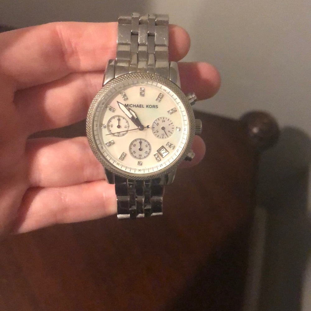 Stainless steel Michael Kors watch